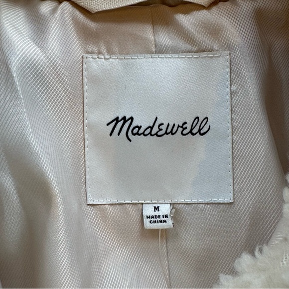NEW Madewell Sherpa Walton Jacket, Medium Fleece - Picture 7 of 13
